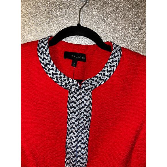 Talbots Barclays Preppy Academia Old Money Twee Red Gray Blazer - Picture 2 of 12